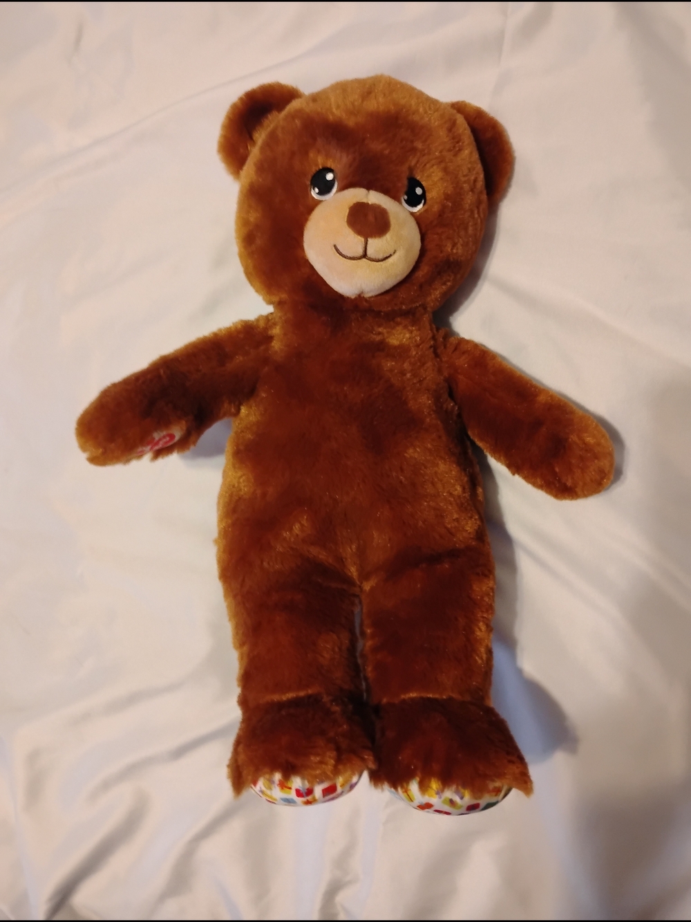 Build-A-Bear Brown Plush Teddy with Smiling Face